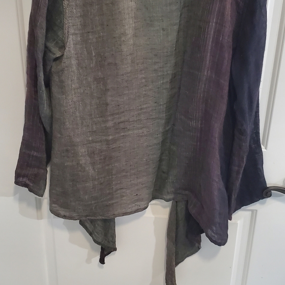 Flax Linen Waterfall Cardigan - Picture 6 of 6